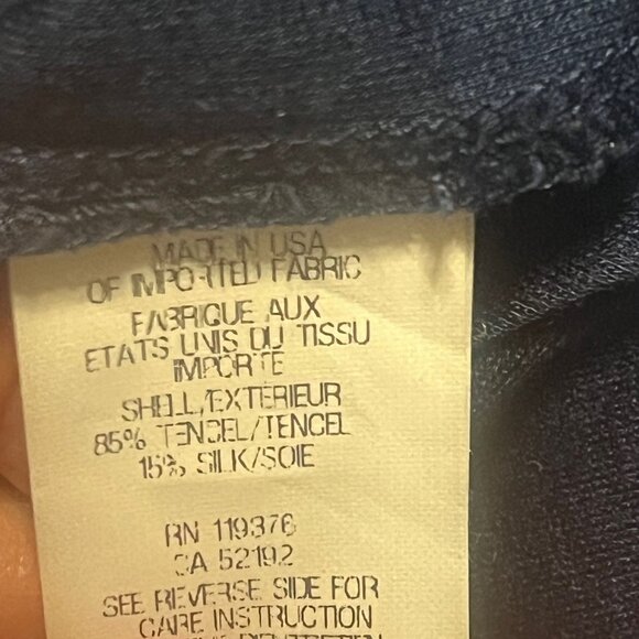 HELMUT LANG Sleeveless Knot Top in Dark Lapis Size Small - Picture 7 of 7